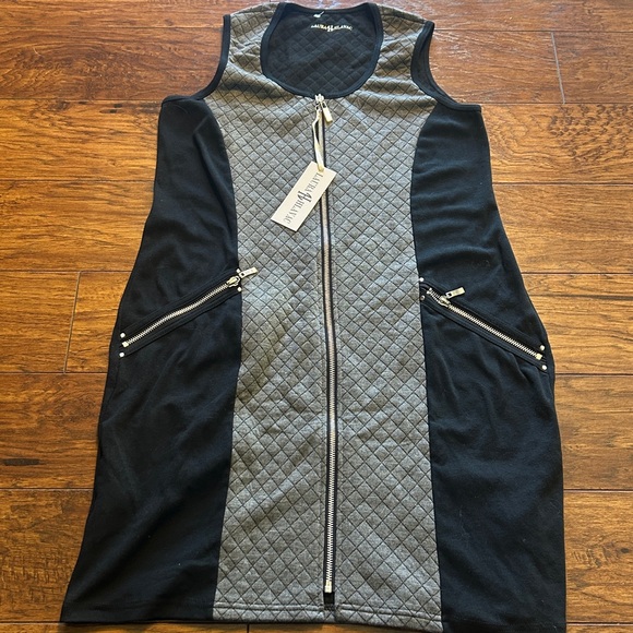 Laurahlavac zip up quilted dress size small NWT - Picture 4 of 7